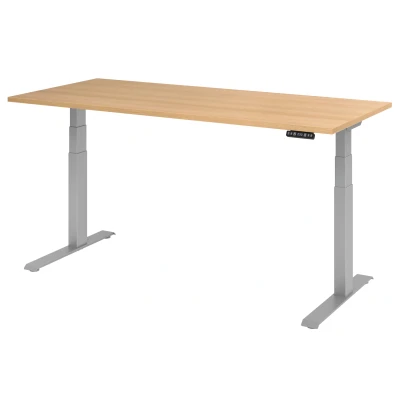 Abbildung von Hammerbacher Schreibtisch XDKB19 Eiche/Silber