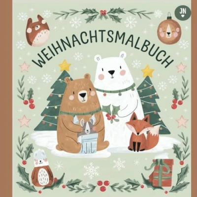 Abbildung von Mein Weihnachts Ausmalbuch für Kinder: Kreative Weihnachtsbilder zum Ausmalen: Malspaß: Zauberhafte Ausmalbilder Kinder, Malbuch