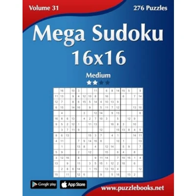 Abbildung von Mega Sudoku 16x16 Medium Volume 31 276 Puzzles