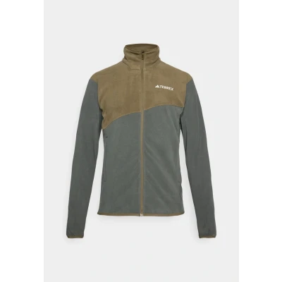 Abbildung von Adidas Terrex Multi FULL ZIP Fleecejacke, Herren, Größe: Small, Legend ivy/olive strata