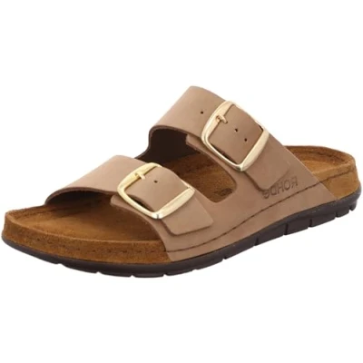 Abbildung von Rohde Rodigo Pantolette flach, Damen, Größe: 40, Natur Schuhe