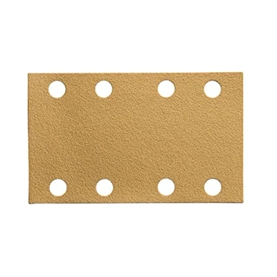 Abbildung von Mirka Gold Universal Schleifpapier 81x133mm Klett 8 Loch/Korn P80, 50 Stk/Zum Schleifen von Gips, Spachtel, Spanplatten, Holz, Lack