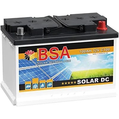 Abbildung von BSA Solar DC 12V 100Ah Batterie Solarbatterie Versorgungsbatterie Boot Wohnmobil 6 Grössen (100Ah)