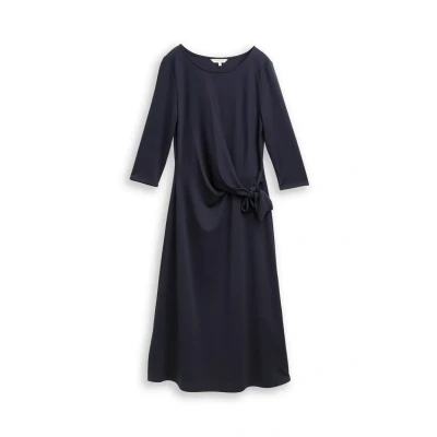 Abbildung von TOM Tailor MIDI MIT Knotendetail Jerseykleid, Damen, Größe: 34, Lunar eclipse