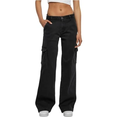 Abbildung von Urban Classics HIGH Waist Flared Jeans, Damen, Größe: 36, Black washed