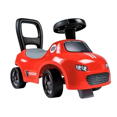 Abbildung von Smoby Rutscherauto Rutschauto Rot, auch als Lauflernhilfe nutzbar, Made in Europe