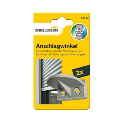 Abbildung von SCHELLENBERG Anschlagwinkel &quot;Zubehör für Außenrollläden&quot;, (2 St.), Endstopfen, 38 x 31 15 mm, grau