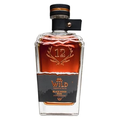 Abbildung von Brennerei Wild, Black Wood Rum, Würzig &amp; Vielschichtig, 46% Vol., Vanille Karamel Kakao Aroma, 12 Jahre Reifung, Premium Qualität, Made in Germany