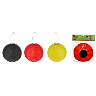 Abbildung von 3er Set LED Papier Lampion &quot;Deutschland&quot; 20 cm Lichertkette Lampions Gartendekoration