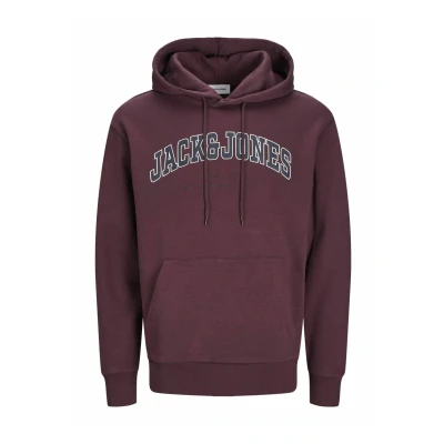 Abbildung von Jack &amp; Jones Caleb Varsity Kapuzenpullover, Herren, Größe: XS, Vineyard wine
