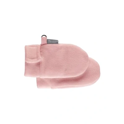 Abbildung von Sterntaler Fäustlinge ohne Daumen aus Microfleece Mädchen Baby und Kinder Handschuhe mit Klettverschluss wärmendem Futter mattrosa, 1