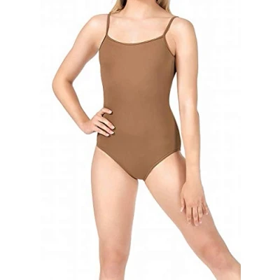 Abbildung von Bloch Dance Damen Nejor Microlux Camisole Trikot, Mandelfarben, Größe XL
