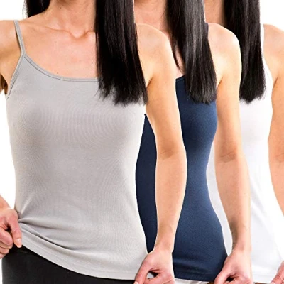 Abbildung von HERMKO Unterhemd 1560 3er Pack Damen Träger Top aus 100 % Bio Baumwolle