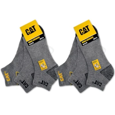 Abbildung von Caterpillar 6 Paar CAT WORK SNEAKERS ArbeitsSneaker Sneaker ArbeitsSocken Socken Strümpfe in Größenauswahl 35 50 (DE/NL/SE/PL, Numerisch, 39, 42, Regular, Grau Melange)