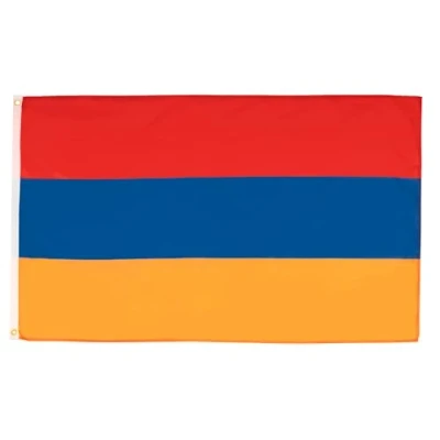 Abbildung von AZ FLAG Flagge Armenien 90x60 cm Armenische Fahne 100% Polyester mit Messing Ösen 50g