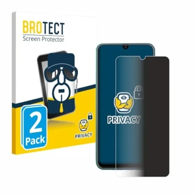 Abbildung von BROTECT (2 Stück Anti Spy Blickschutzfolie für Samsung Galaxy M31 Privacy Screen Protector [Displayschutz Folie, Sichtschutz, Blaulichtfilter]