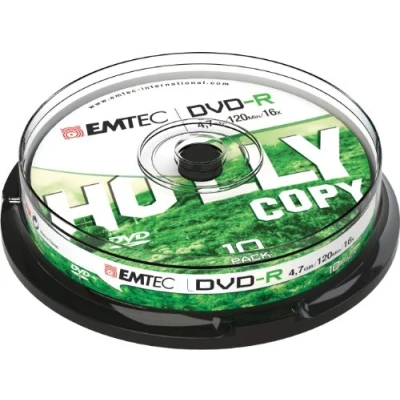 Abbildung von Emtec dvd r 4, 7 gb 16 x cakebox cb (10./stück) ECOVR471016CB