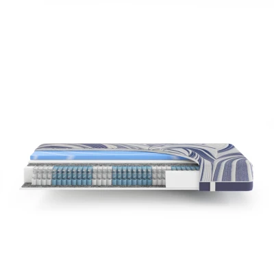 Abbildung von 7 Zonen Taschenfederkernmatratze mit int. Gelschaum Topper Ocean Clean TFK / 90x200 H4