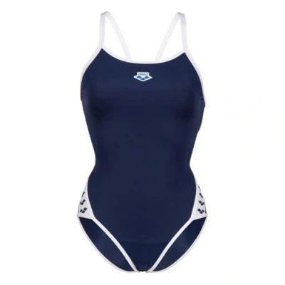 Abbildung von Arena Icons Badeanzug navywhite, Damen, Größe: 38, Navy white