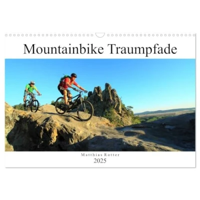 Abbildung von Mountainbike Traumpfade (Wandkalender 2025 DIN A3 quer), CALVENDO Monatskalender