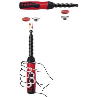 Abbildung von Bessey 3101186 2K Griff inklusive wechselbare Druckplatte TG/GZ/GMZ (Ausladung 120 mm)