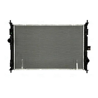 Abbildung von NISSENS 607100 Kühler, Motorkühlung Aluminium 650mm 411mm 22mm mit Dichtungen ohne Kappe, Ausgleichsbehälter, Rahmen Kühlrippen gelötet