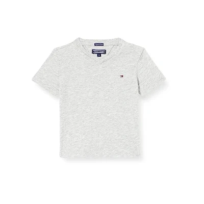 Abbildung von Tommy Hilfiger BOYS basic Tshirt für Kinder, Größe: 128, Grey heather