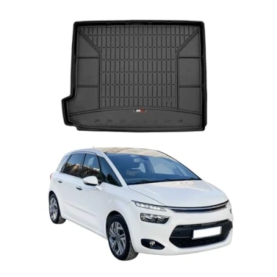 Abbildung von Kofferraumwanne kompatibel mit Citroen C4 Grand Picasso 7 Sitz 2013 2019 OMAC Premium 3D