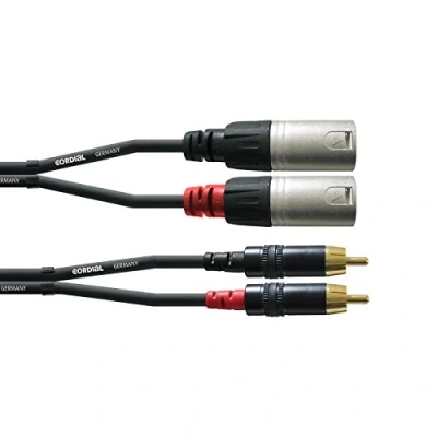Abbildung von CORDIAL Kabel AUDIO doppelt XLR male/Rca 6 m Essentials RCA