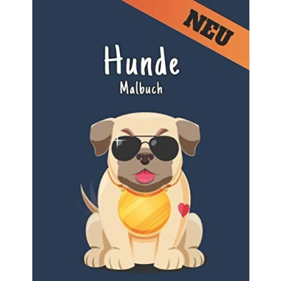 Abbildung von Hunde Malbuch: 2022 Malbuch für Erwachsene, Stressabbau, Hunde, Geschenk Hundeliebhaber, entspannend, einseitig, 50 Hundedesigns zum Ausmalen ... Frauen, Entspannung