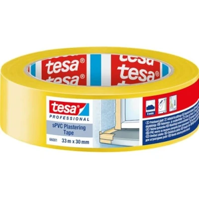 Abbildung von tesa 66001 00000 00 Putzband Gelb (L x B) 33.00 m 30.00 mm 33 (66001 00)