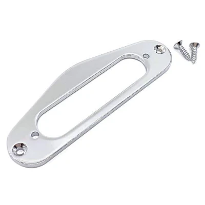 Abbildung von Befestigungsring mit Schrauben für Fender Telecaster Einzelspulen Hals Tonabnehmer, Chrom