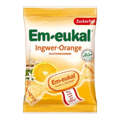 Abbildung von Em Eukal Bonbons Ingwer Orange zuckerfrei