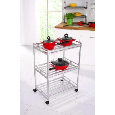 Abbildung von Ruco Regalwagen, Aluminium/Kunststoff, 3 Etagen