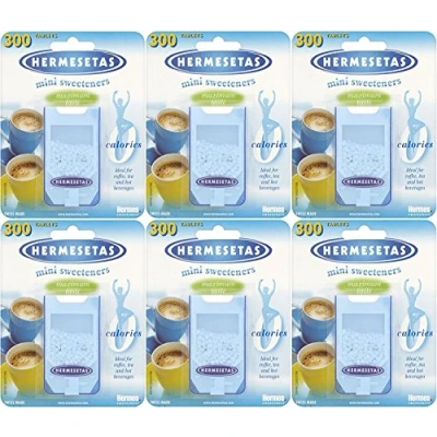 Abbildung von Hermesetas Original Mini Süßungsmittel, 6 Packungen mit jeweils 300 Tabletten