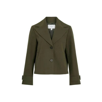 Abbildung von VILA GEKNÖPFTE Blazer, Damen, Größe: 34, Deep depths