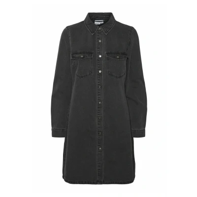 Abbildung von Vero Moda Vmjennie Jeanskleid, Damen, Größe: Large, Black denim
