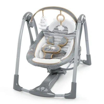 Abbildung von ingenuity Babyschaukel Swing&#039;n&#039; Go, Bella Teddy, tragbar
