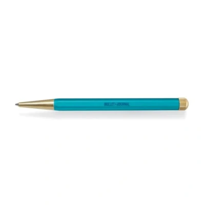 Abbildung von LEUCHTTURM1917 366916 Drehgriffel Nr. 1, Turquoise25 Gelstift mit schwarzer Tinte Bullet Journal Edition