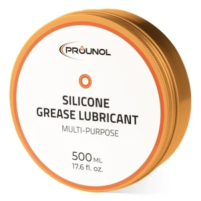 Abbildung von Prounol 100% Silikonfett, nichtleitende Allzweckpaste, wasserfestes HT Gummifett (500 ml)