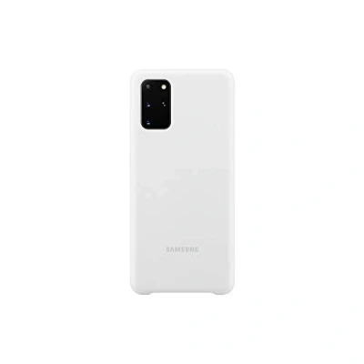 Abbildung von Samsung Silicone Smartphone Cover EF PG985 für Galaxy S20+ 5G Handy Hülle, Silikon, Schutz Case, stoßfest, dünn und griffig, weiß