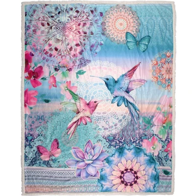 Abbildung von hip Plaid &quot;Ganesha&quot;, mit Mandalas, Kuscheldecke
