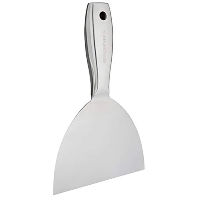 Abbildung von Amazon Basics Spachtelmesser aus Edelstahl, 15.24 cm, mit flexibler Klinge und schlagfestem Griff