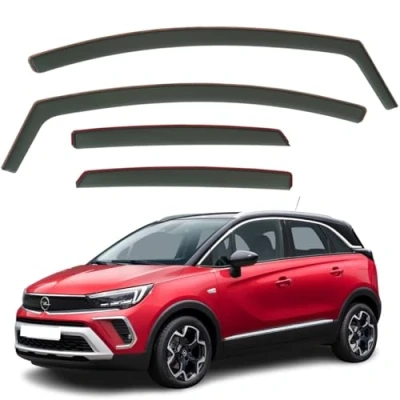 Abbildung von Set mit 4 Windabweisern, kompatibel Opel Crossland/Opel Crossland X 2017 2018 2019 2020 2021 2022 2023 Modelle