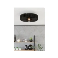 Abbildung von Eglo 900831 Deckenleuchte PALOMBAIA Holz schwarz E27 1X40W H:17.5cm Ø50cm dimmbar