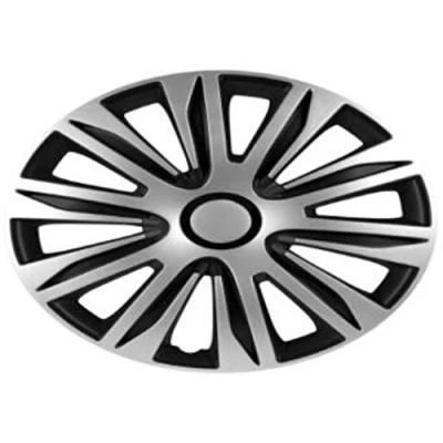 Abbildung von Radzierblenden Radkappen Radabdeckung 14&quot; Zoll #94 Silber SCHWARZ ABS