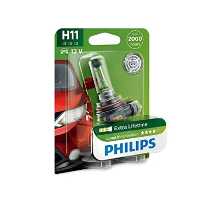 Abbildung von PHILIPS 12362LLECOB1 Glühlampe, Fernscheinwerfer H11 12V 55W 3000K Halogen AUDI: A4 B8 Avant, A6 C6 Q5, RENAULT: MEGANE 2 Kombi