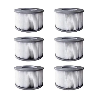 Abbildung von YanBan Whirlpool Filter für MSPA aufblasbare Pools, verbesserte Version, Filterkartuschenpumpe, passend alle gängigen Whirlpools, 6 Stück