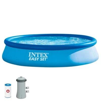 Abbildung von Intex Easy Set Pool Aufstellpool Ø 396 x 84 cm Mit Filteranlage