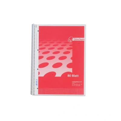 Abbildung von 30 x Glocken Spiralblock A4 60g/qm 80 Blatt 4 fach gelocht kariert